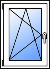 Окно 580 * 610 одностворчатое. Цена. Профиль WHS 60 от Века.