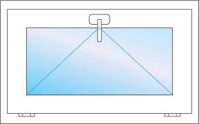 Фрамуга 795 * 465 мм. Цена. Профиль WHS 60 от Века.